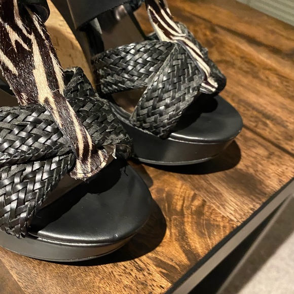 Carlos Santana Carley Black Wedges 6 1/2 - Picture 7 of 12